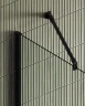 Душевая перегородка Maybah Glass MGD-695-6ш 790x1950 в широком профиле Черный стекло прозрачное