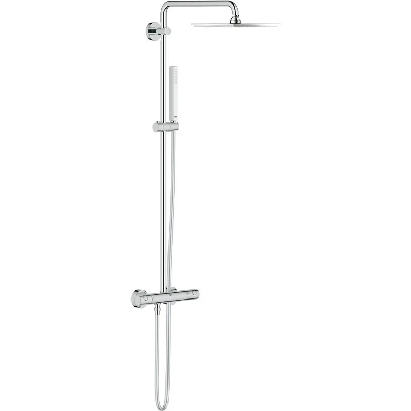 Душевая система Grohe Euphoria 26187000 с термостатом Хром латунь на стену