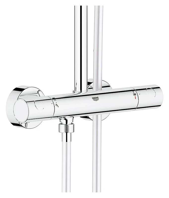Душевая система Grohe Euphoria 26187000 с термостатом Хром латунь на стену