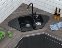 Кухонная мойка GranFest Quarz GF-Z14 Черная