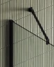 Душевая перегородка Maybah Glass MGD-700-6ш 790x1950 в широком профиле Черный стекло сатиновое