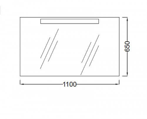 Зеркало Jacob Delafon Presquile 110 EB1110-NF с подсветкой с инфракрасным выключателем стекло