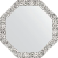 Зеркало Evoform Octagon 48х48 BY 3679 в багетной раме - Мозаика хром 46