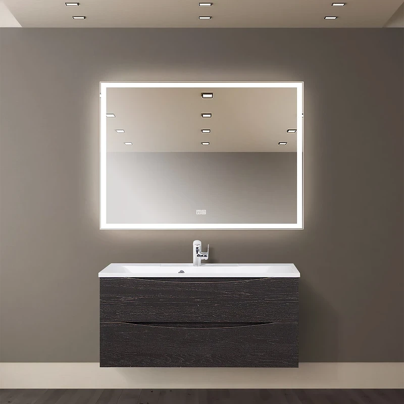 Зеркало BelBagno 110 SPC-GRT-1100-800-LED-TCH-WARM с подсветкой с подогревом с сенсорным выключателем стекло