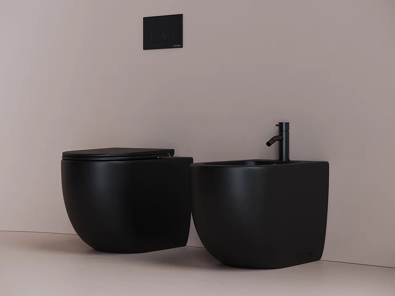 Биде Ceramicanova Metropol CN4005MB Черное матовое