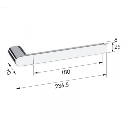 Полотенцедержатель Remer Lounge LN44BO Белый матовый