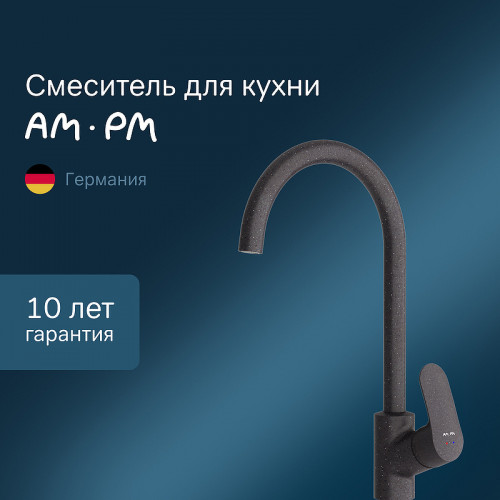 Смеситель для кухни AM.PM Like F8007122 Черный латунь