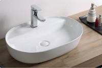 Раковина-чаша BelBagno 61 BB1346 Белая фаянс накладная