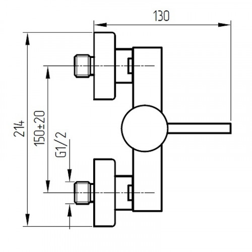 Смеситель для душа Migliore Fortis 18652 Хром латунь на стену