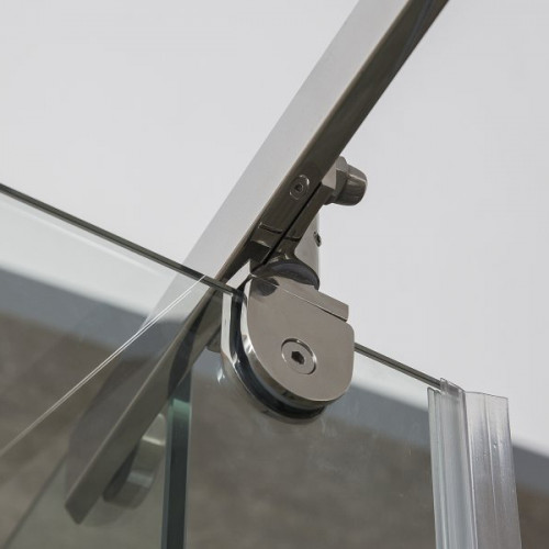 Душевой уголок Alex Baitler 120x90 AB244-120 профиль Хром стекло тонированное