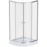 Душевой уголок AM.PM X-Joy Twin Slide 80х80 W88E-205-080MT64 профиль Хром матовый стекло прозрачное