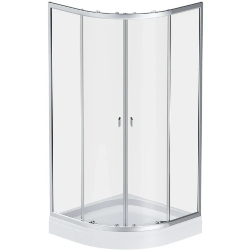 Душевой уголок AM.PM X-Joy Twin Slide 80х80 W88E-205-080MT64 профиль Хром матовый стекло прозрачное