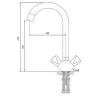 Смеситель для кухни Melodia della vita Lucia MDV32215 Хром