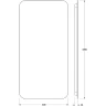 Зеркало Defesto Opti 50x100 DF 2805 с подсветкой 28W-4500К/Без выключателя/Нейтральный белый свет