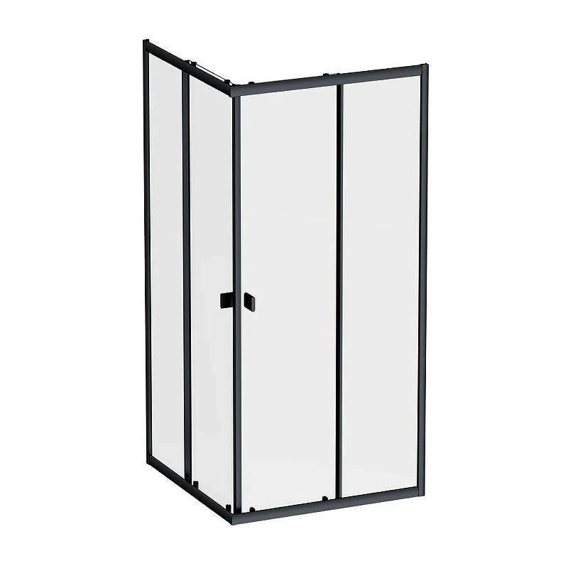 Душевой уголок AM.PM Sense 90х90 W76G-403-9090-BT профиль Черный матовый стекло прозрачное