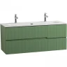 Тумба под раковину Cezares Duet-N 120 DUET-N-1200-2C-SO-PS-P подвесная Фисташковый Софт МДФ / ЛДСП