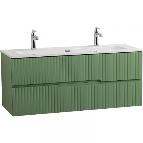 Тумба под раковину Cezares Duet-N 120 DUET-N-1200-2C-SO-PS-P подвесная Фисташковый Софт МДФ / ЛДСП