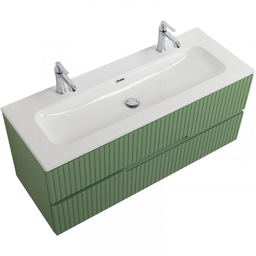 Тумба под раковину Cezares Duet-N 120 DUET-N-1200-2C-SO-PS-P подвесная Фисташковый Софт МДФ / ЛДСП