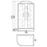 Душевая кабина River Dunay 120x90 ТН R 10000003135 с поддоном