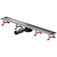 Душевой лоток AM.PM MasterFlow 80 W01SC-P11-080-01SB с решеткой Хром матовый Cut Gradient