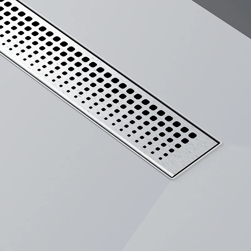 Душевой лоток AM.PM MasterFlow 80 W01SC-P11-080-01SB с решеткой Хром матовый Cut Gradient