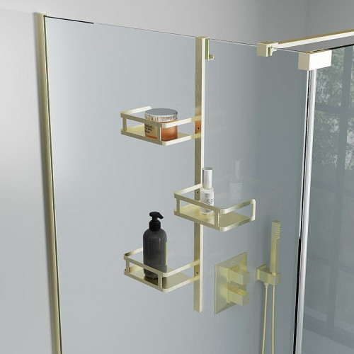 Стеклянная полка Veconi Moderno MD-G-C9 цвет Золото брашированное