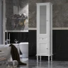 Шкаф пенал Opadiris Кантара 46 L 00-00004353 Белый матовый МДФ / ЛДСП, массив дерева, стекло