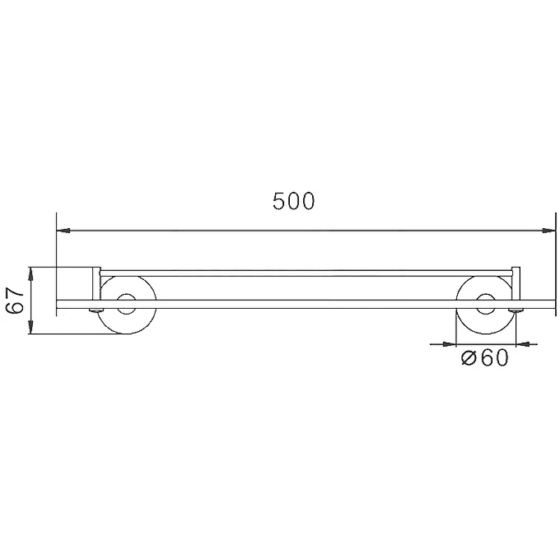 Стеклянная полка Frap F302 F30207 Черная матовая