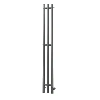 Электрический полотенцесушитель APEXTERMO Luna 1100x120 LN10112GF с крючками цвет Графит металлик