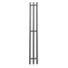 Электрический полотенцесушитель APEXTERMO Luna 1100x120 LN10112GF с крючками цвет Графит металлик