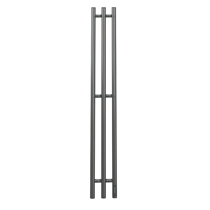 Электрический полотенцесушитель APEXTERMO Luna 1100x120 LN10112GF с крючками цвет Графит металлик