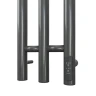 Электрический полотенцесушитель APEXTERMO Luna 1100x120 LN10112GF с крючками цвет Графит металлик