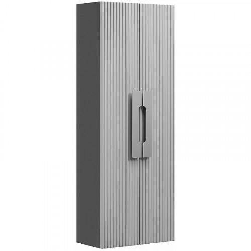 Шкаф пенал Aquaton Ар-Деко 40 1A284703DD8D0 подвесной Серый кобальт МДФ / ЛДСП