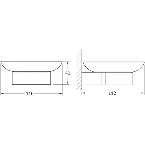 Мыльница Artwelle Schwarz 7722 Черная матовая