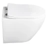 Комплект унитаза WellWant Aura WWU01122W с инсталляцией Grohe Rapid SL 38811KF0 с сиденьем Микролифт и Черной матовой клавишей смыва