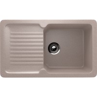 Кухонная мойка Ulgran Classic U-506-302 Песочная искусственный камень (литьевой мрамор) встраиваемый