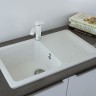 Кухонная мойка Ulgran Classic U-506-302 Песочная искусственный камень (литьевой мрамор) встраиваемый