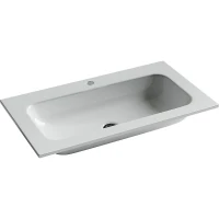 Раковина Ceramicanova Grace 80 CN7012 Белая фарфор полувстраиваемая
