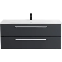Тумба под раковину Cezares Eco 120 ECO-1200-2C-SO-GR-P подвесная Grafito МДФ / ЛДСП