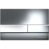 Комплект унитаза с инсталляцией Ceramicanova Metric CN3007_1002CH_1000 с сиденьем Микролифт и клавишей смыва Хром фарфор подвесной