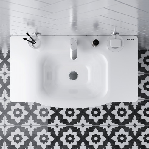 Тумба под раковину AM.PM Like 80 M80FHX0802WG подвесная Белая МДФ / ЛДСП