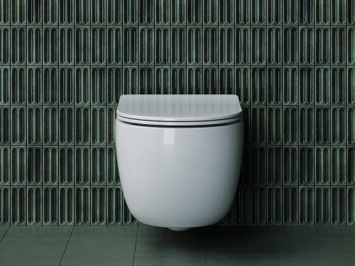 Комплект унитаза DIWO Ceramicanova Long CN3015 с сиденьем с инсталляцией DIWO 4501 с клавишей смыва цвет Глянцевый белый