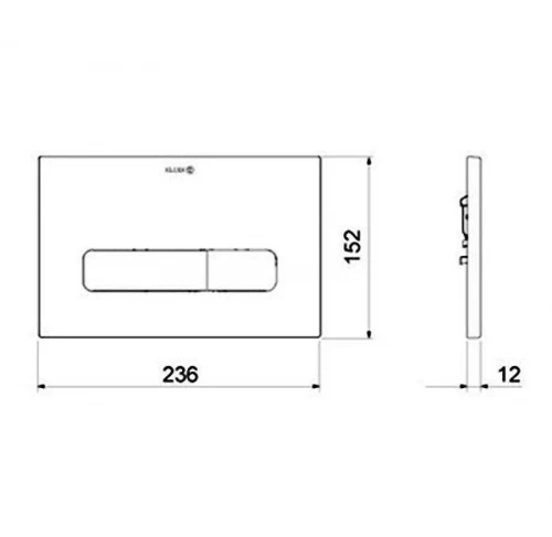 Клавиша смыва Kludi Unifix 30PP01N5 цвет Никель брашированный