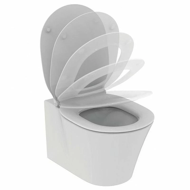 Унитаз с инсталляцией Ideal Standard Connect Air P212101 с сиденьем Микролифт и клавишей смыва Хром