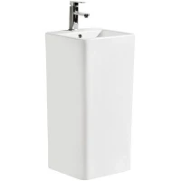 Раковина CeramaLux 40 P7004L Белая фаянс напольный