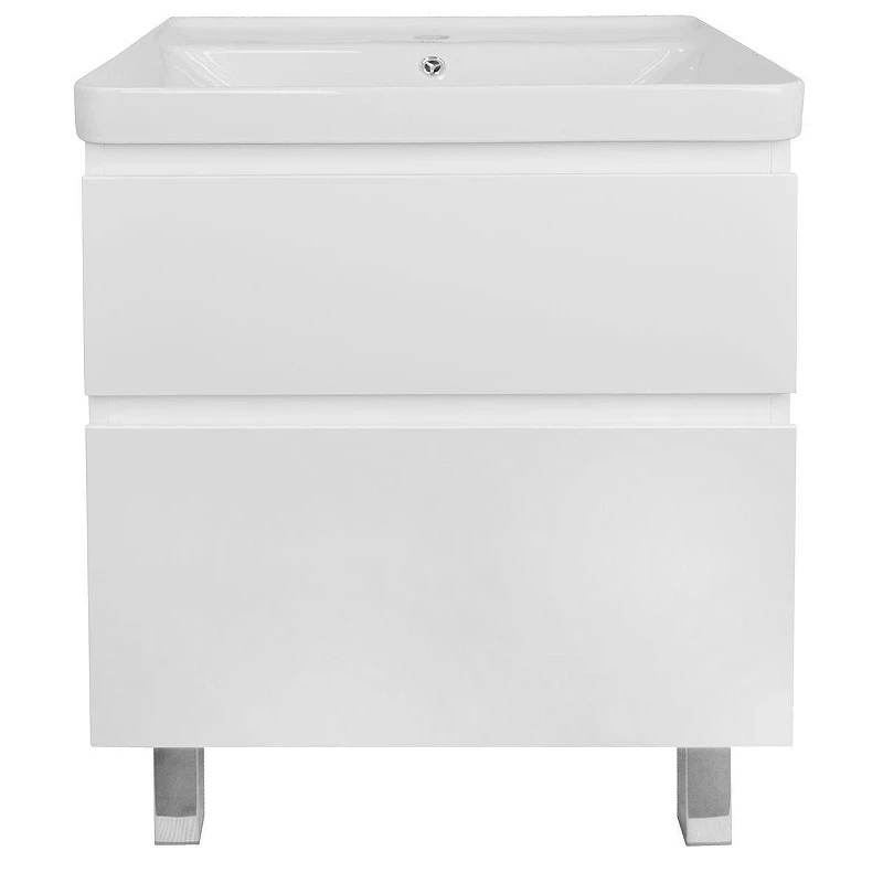Тумба с раковиной Azario Мила 60Н CS00106635 цвет Белый матовый