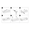 Металлическая полка Lemark Shelf Line 9772053 цвет Черный матовый