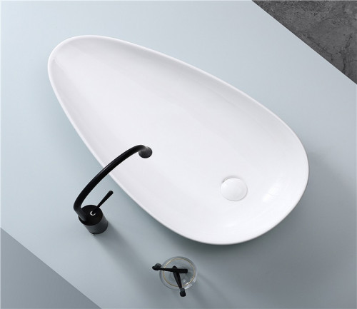 Раковина-чаша CeramaLux 76 7862 Белая фаянс накладная