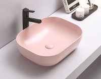 Раковина-чаша CeramaLux 50 78104MP-3 Розовая фаянс накладная