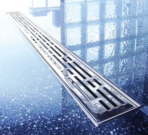 Решетка для душевого лотка Tece Drainline Basic 90 600910 Полированная нержавеющая сталь